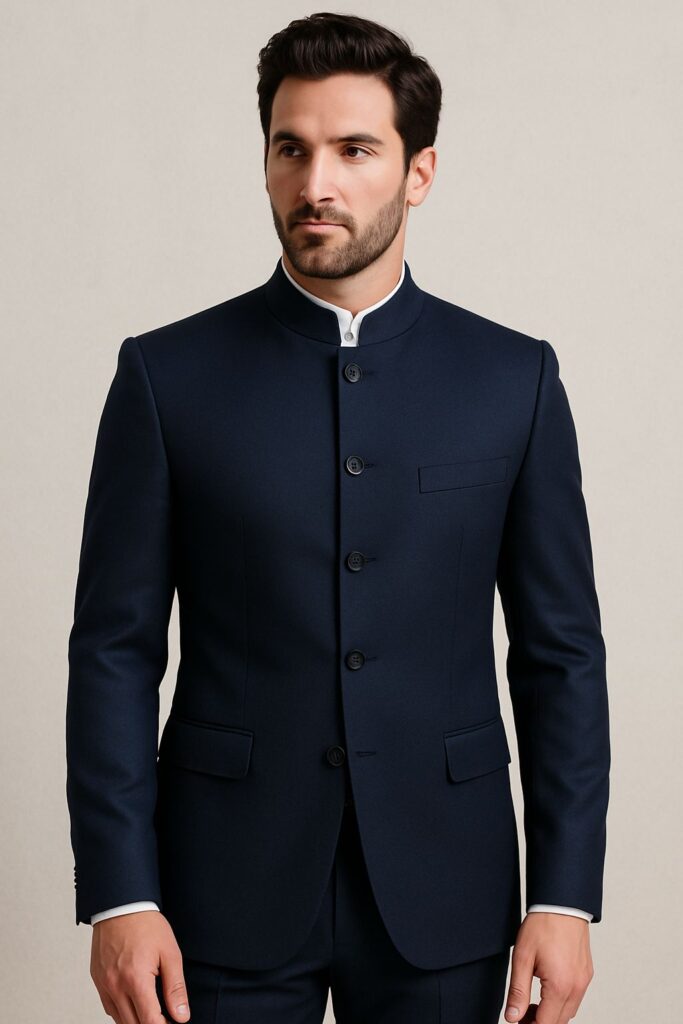 12 مورد از انواع کت تک مردانه که باید داشته باشید 13 کت یقه دیپلمات مردانه سرمهای