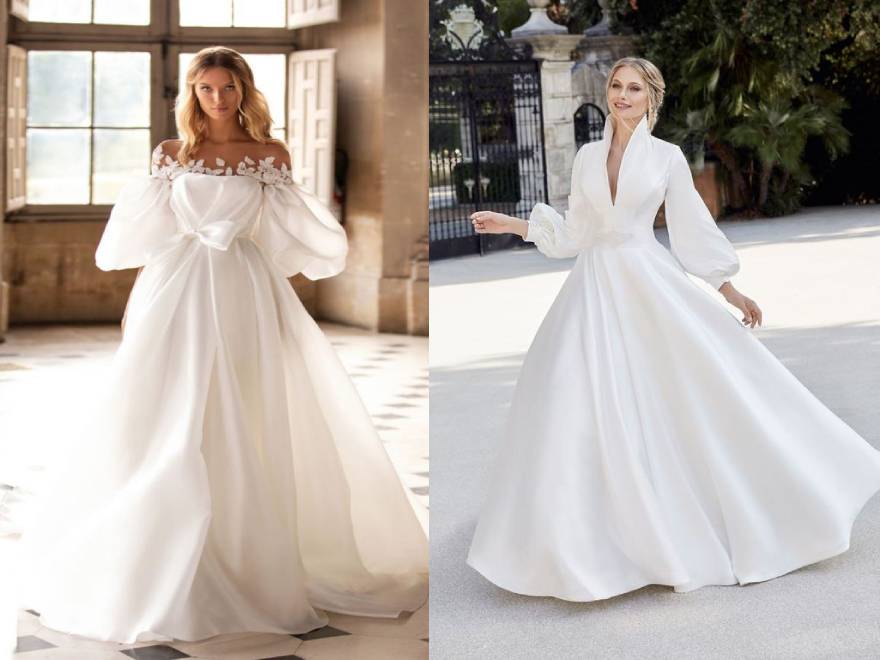 انواع یقه مدل لباس عروس