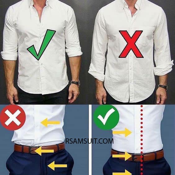 طریقه ی صحیح پوشیدن پیراهن مردانه