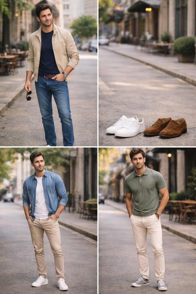 استایل کژوال (Casual) 16 ست های آماده لباس و کفش در استایل کژوال مردانه