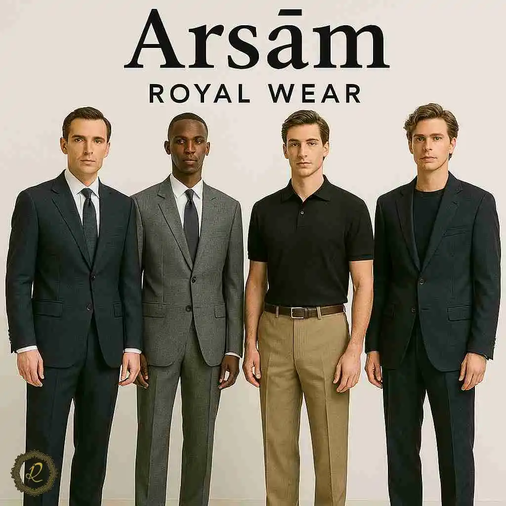 مدل های جدید کت شلوار مردانه 1404 4 لباسهای رسمی و خاص سرای پادشاهان آرسام