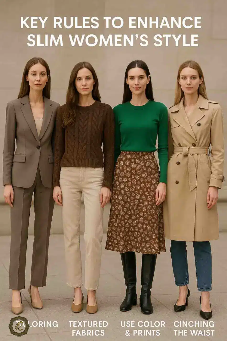 اصول لباس پوشیدن خانم های لاغر 1 تکنیکهای حرفهای برای جذابتر شدن استایل خانمهای لاغر