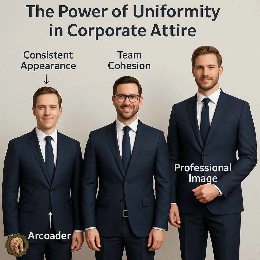 ویژگیهای یک لباس فرم اداری حرفهای برای بانکها، سازمانها و شرکتها 2 تأثیر لباس یکشکل بر هماهنگی سازمانی