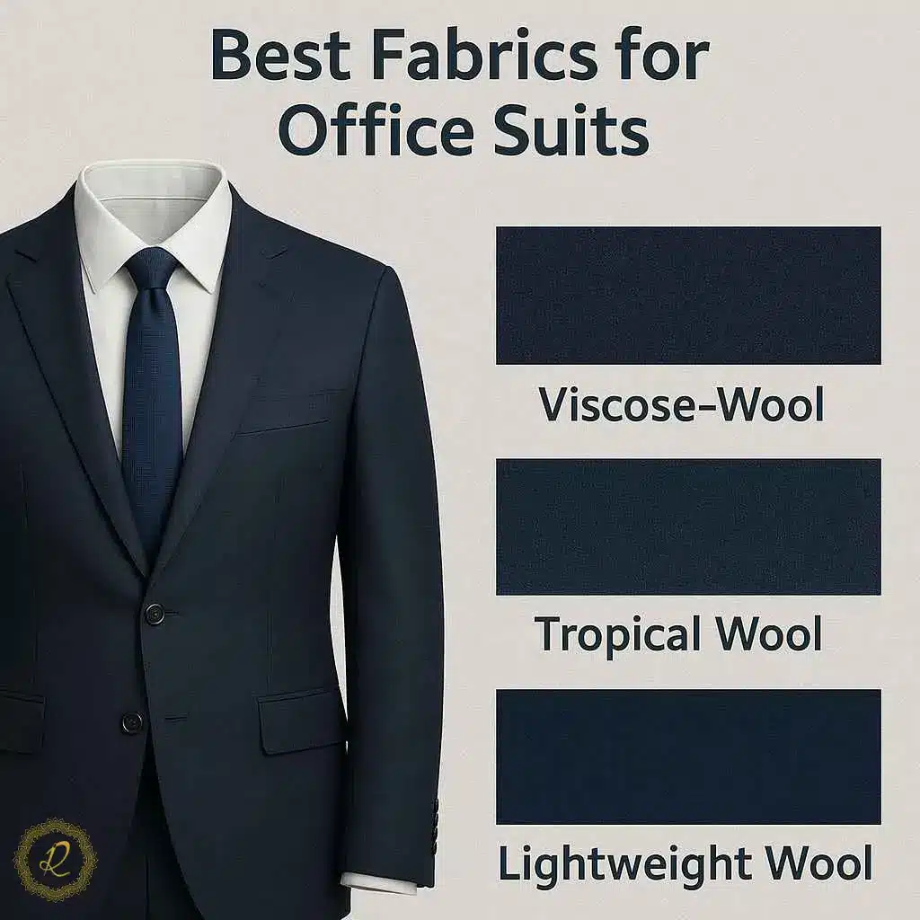 ویژگیهای یک لباس فرم اداری حرفهای برای بانکها، سازمانها و شرکتها 3 چه پارچهای برای کت شلوار اداری مناسبه؟