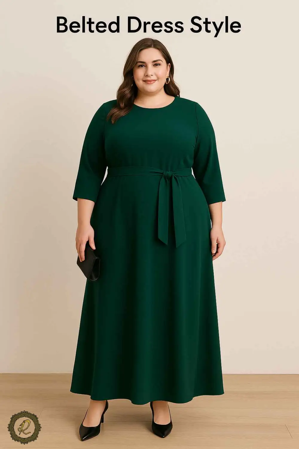 5 مدل لباس مجلسی سایز بزرگ و پوشیده برای مهمانی و عروسی 3 مدل لباس مجلسی کمربنددار سایز بزرگ