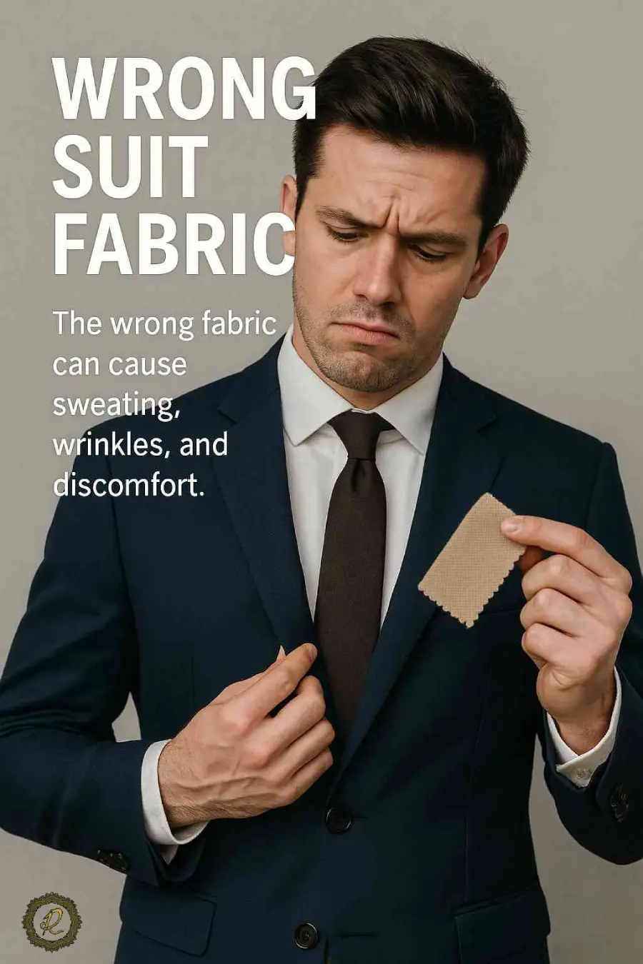 5 اشتباه رایج در انتخاب کتوشلوار دامادی و راهحل آنها 3 انتخاب پارچه نامناسب