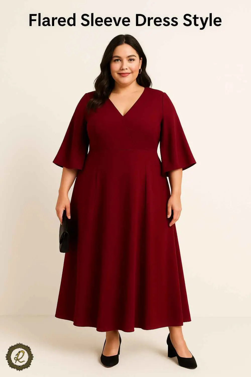 5 مدل لباس مجلسی سایز بزرگ و پوشیده برای مهمانی و عروسی 4 مدل لباس مجلسی آستین کلوش سایز بزرگ