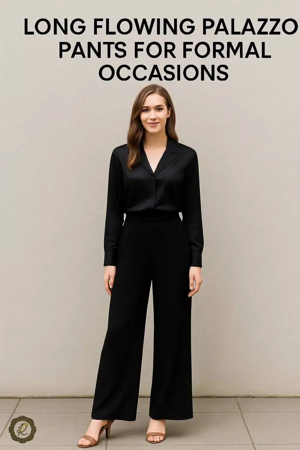 مدلهای شلوار دامنی (پالازو) و روش ست کردن با استایلهای ۱۴۰۴ 5 شلوار پالازوی بلند مجلسی با دمپای آزاد