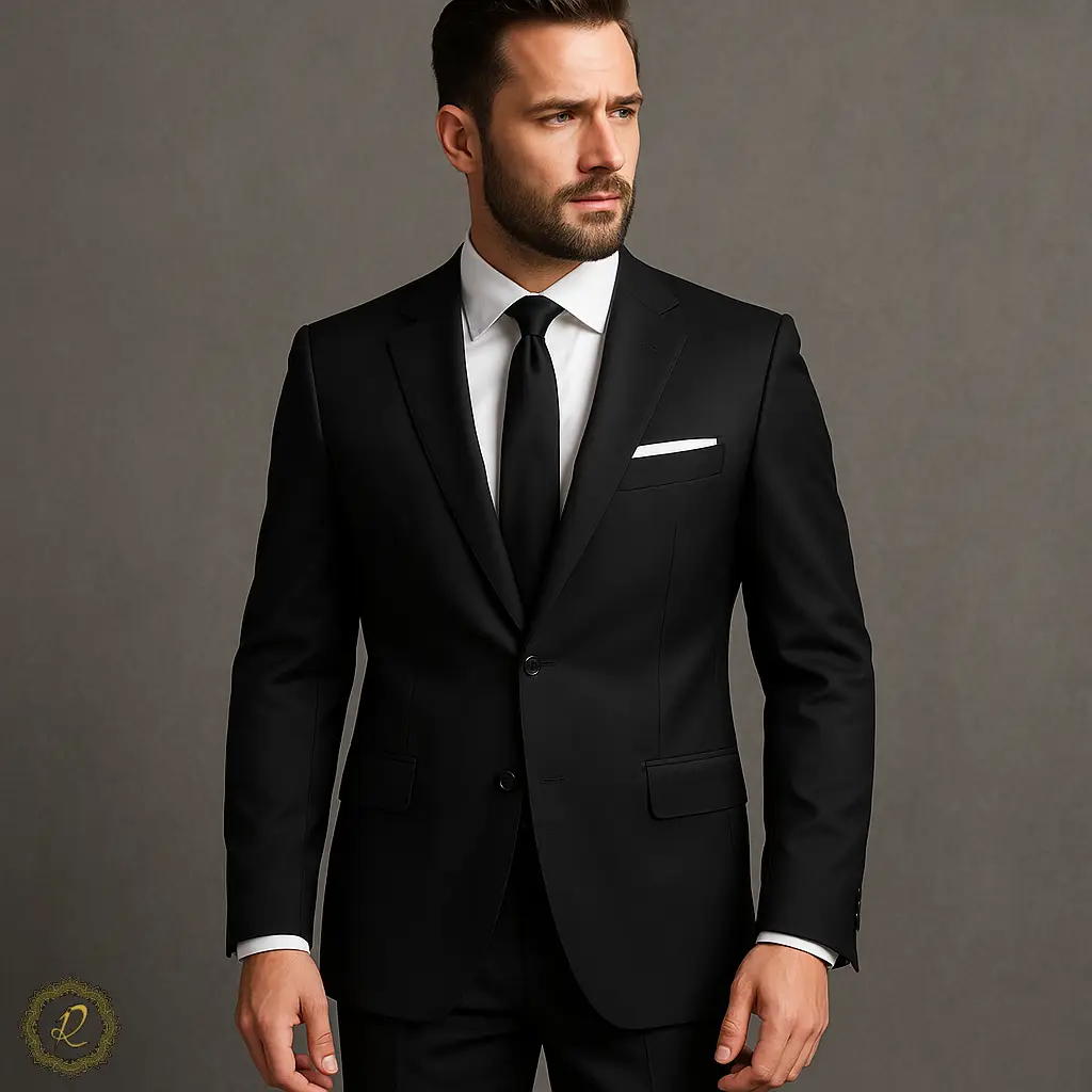 چرا برندهای معتبر ایرانی از سرای پادشاهان آرسام خرید میکنن؟ 2 کت شلوار مشکی رسمی مردانه