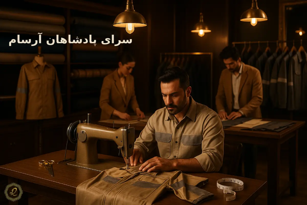 راهنمای خرید لباس کار صنعتی؛ از انتخاب پارچه تا ایمنی 4 سفارش لباس کار صنعتی از سرای پادشاهان آرسام