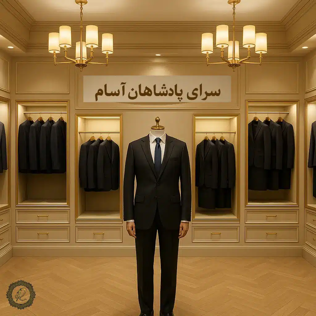 تأثیر فرهنگ سازمانی بر انتخاب کت و شلوار اداری 6 نمای داخلی سرای پادشاهان آرسام با کتشلوارهای اداری لوکس