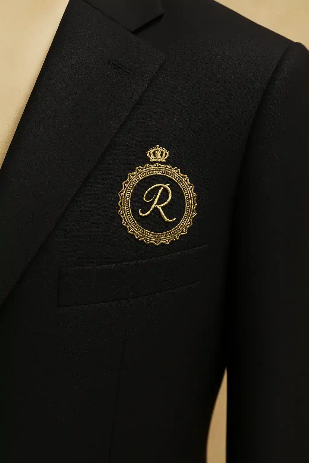 با لباس مشکی چه رنگی بپوشیم؟ ترکیبهای جذاب و شیک 6 لوگوی سرای پادشاهان آرسام روی کت شیک مشکی