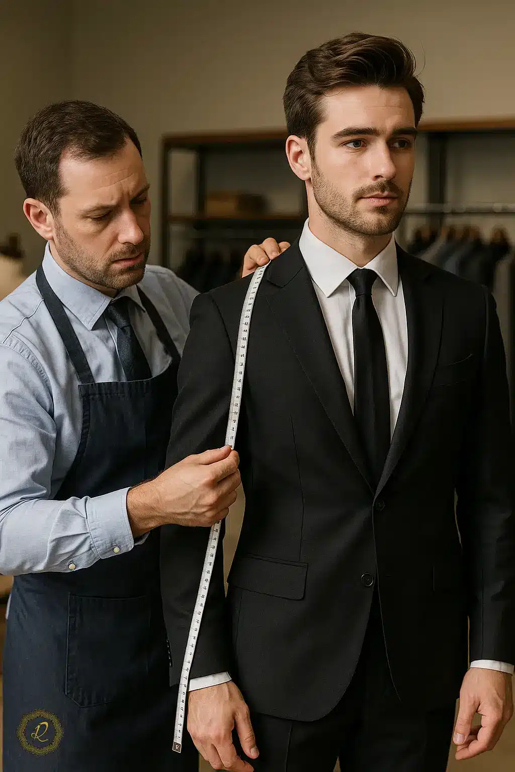 راهنمای انتخاب کتوشلوار برای مدیران جوان 1 اندازهگیری دقیق کت شلوار مردانه توسط خیاط حرفهای