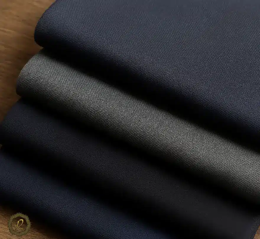 راهنمای انتخاب کت شلوار مناسب جلسات کاری مهم 3 پارچه کت شلوار فاستونی، پشمی و فلامنت مناسب جلسات رسمی