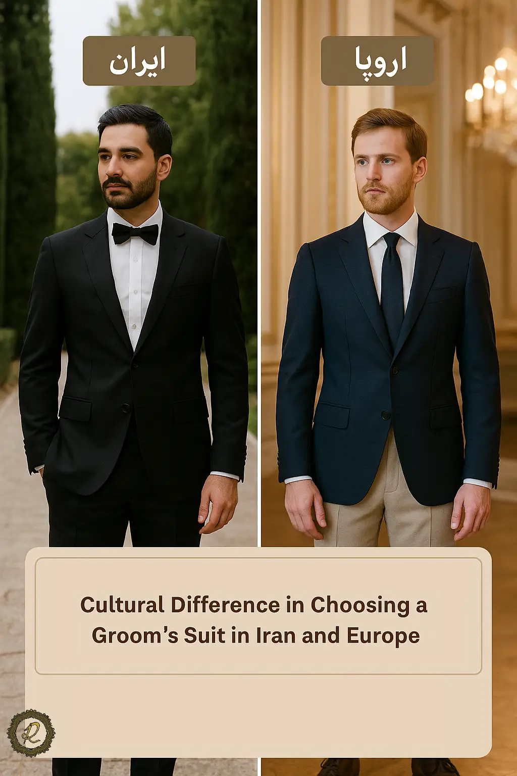 تفاوت کتوشلوار دامادی ایرانی و اروپایی 5 تفاوت فرهنگی در انتخاب کتوشلوار دامادی در ایران و اروپا