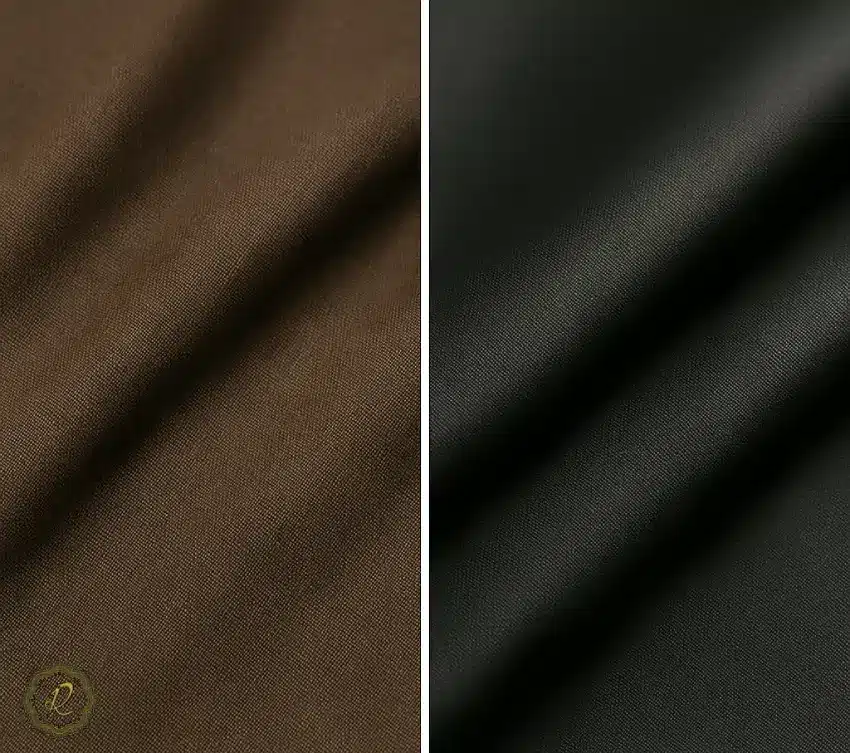  نمونه پارچه فاستونی و پلی‌استر زیر نور طبیعی و نور استودیویی