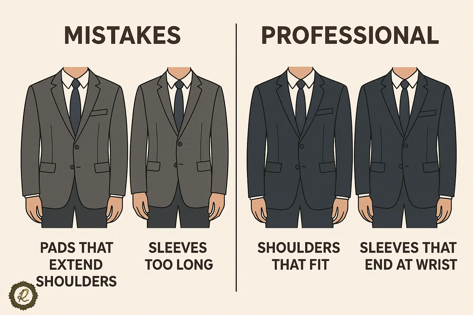 اشتباهات رایج پوشیدن کت شلوار