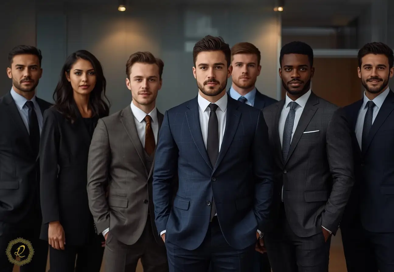 کت‌وشلوار مشکی، قهوه‌ای، طوسی و سورمه‌ای برای کارکنان شرکت‌ها