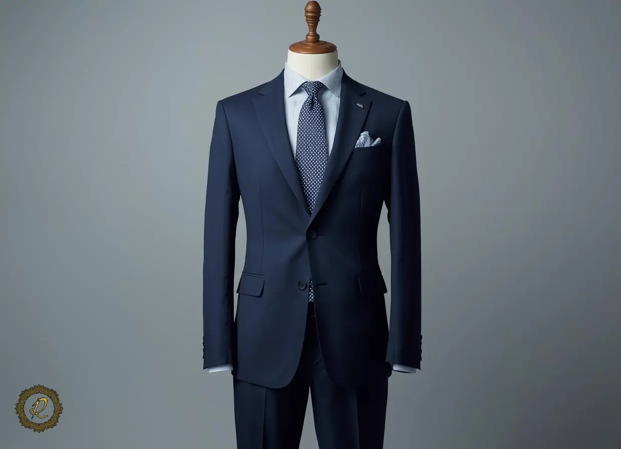 کت‌وشلوار اداری مردانه با رنگ سورمه‌ای مناسب سازمان‌ها