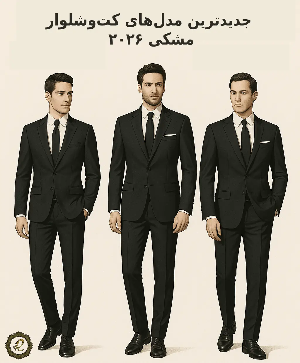 مدل‌های کت‌شلوار مشکی ۲۰۲۶