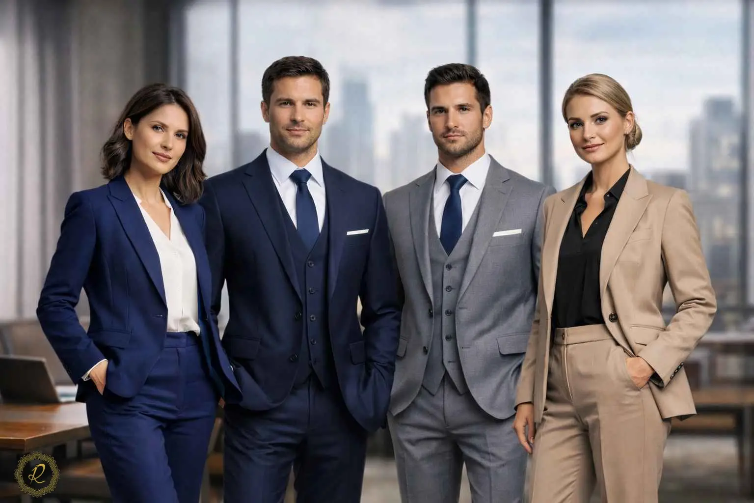 ترندهای جدید کت شلوار سازمانی 1 طراحی و رنگهای ترند کت شلوار سازمانی مردانه و زنانه