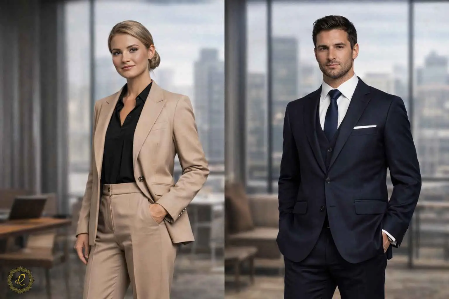 ترندهای جدید کت شلوار سازمانی 2 تفاوت استایل کت شلوار سازمانی زنانه و مردانه