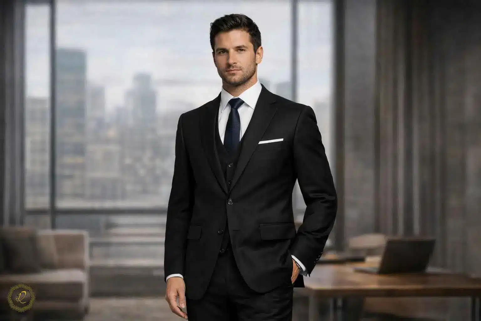 ترندهای جدید کت شلوار سازمانی 3 کت شلوار مشکی رسمی و سازمانی با دوخت حرفهای