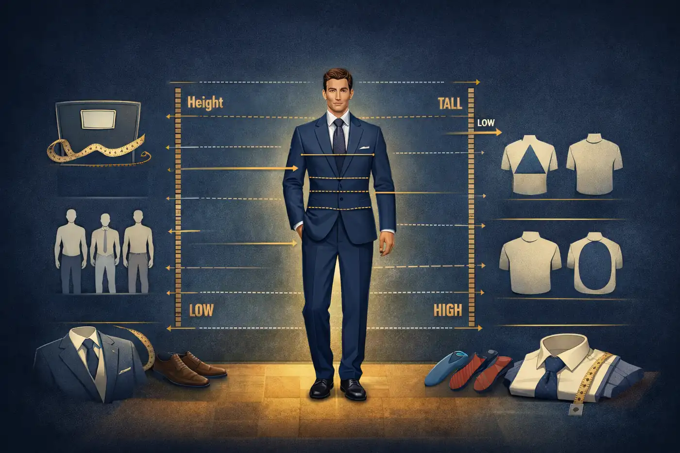 جدول دقیق تناسب قد، وزن و سایز کتوشلوار