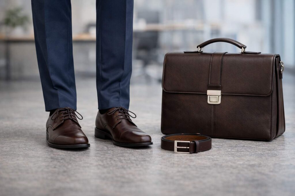 ست کفش و کیف اداری 4 ست کفش و کیف مردانه رسمی مناسب استایل اداری