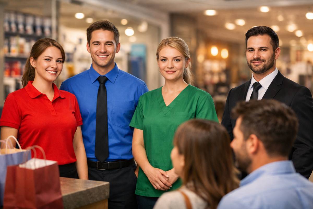 تاثیر رنگ یونیفرم سازمانی بر رفتار مشتری و افزایش فروش