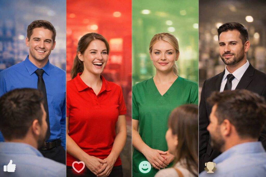 آیا رنگ یونیفرم سازمانی روی فروش تاثیر دارد؟ 2 روانشناسی رنگها در رفتار مشتری و تاثیر رنگ یونیفرم بر احساسات